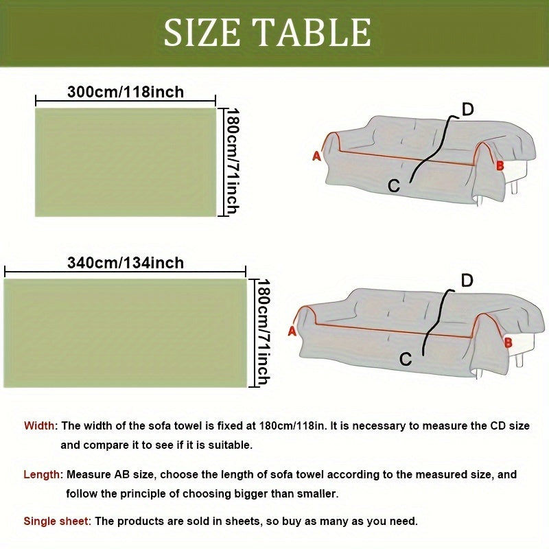 1pc Modern Pet-Friendly Sofa Cover Compatible for 3-Seater, 2-Seater & -Shaped Sofas - Chenille Slipcover with Tassels, Non-Slip Furniture Protector, -Piece, Machine Washable, Couch Cover for Pets (All- Use)