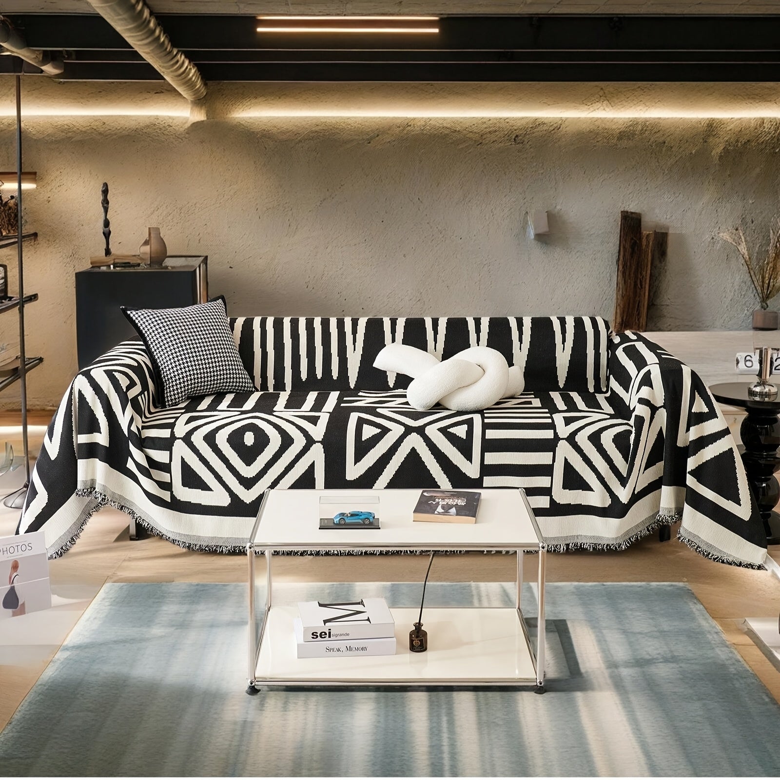 Couch Covers for 3 Cushion Couch Sofa Pet Friendly, Thick, High Quality Boho Couch Cover, Soft Chenille Couch Cover for Dogs Washable