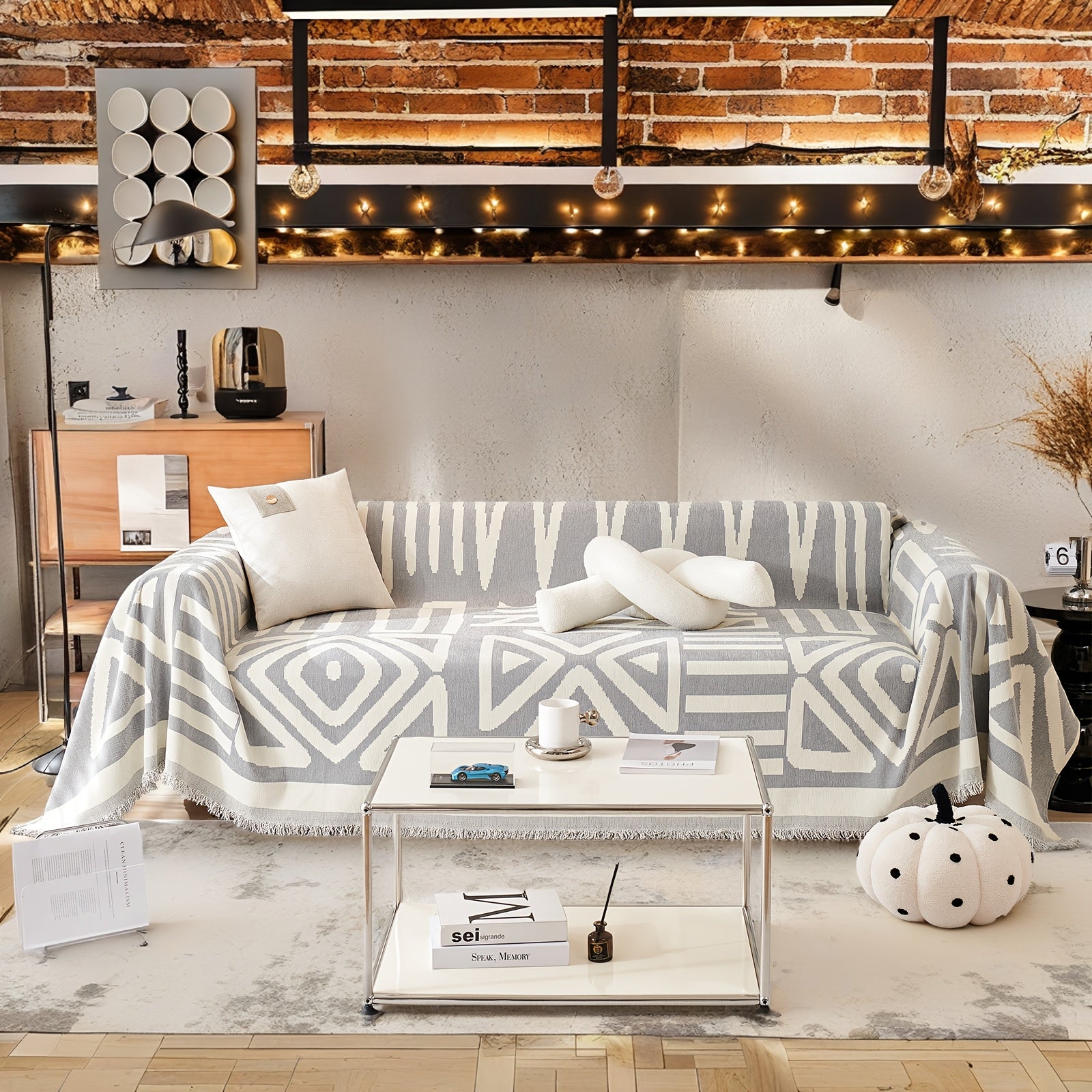 Couch Covers for 3 Cushion Couch Sofa Pet Friendly, Thick, High Quality Boho Couch Cover, Soft Chenille Couch Cover for Dogs Washable