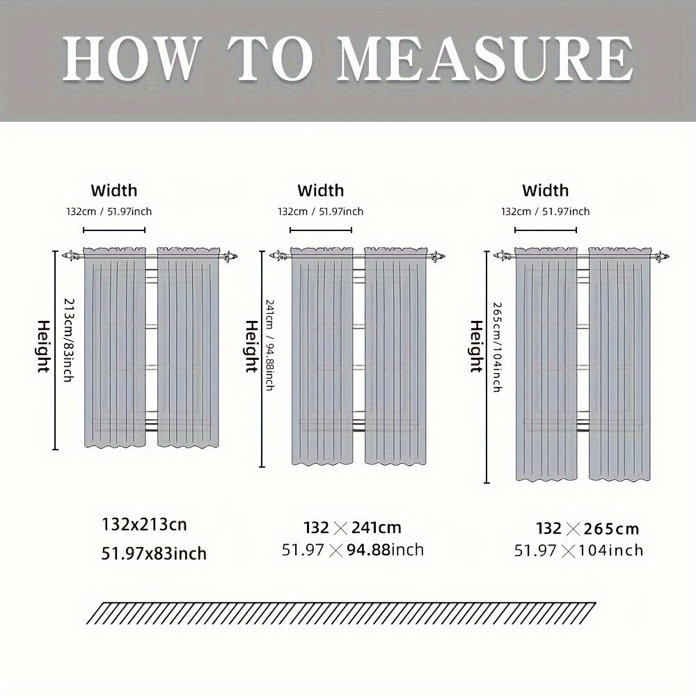 2pcs garden small flowers grass branches pattern jacquard transparent curtains, modern simple fashion living room bedroom kitchen dining room balcony home decorationdecoration